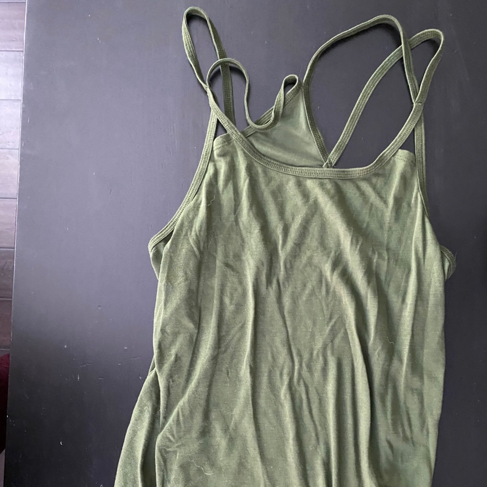 Olive green old navy active workout tank